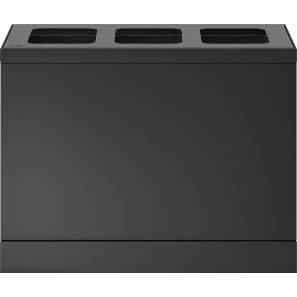 Bica Basic 830 Avfallsbehållare, 3x10 L, Antracit