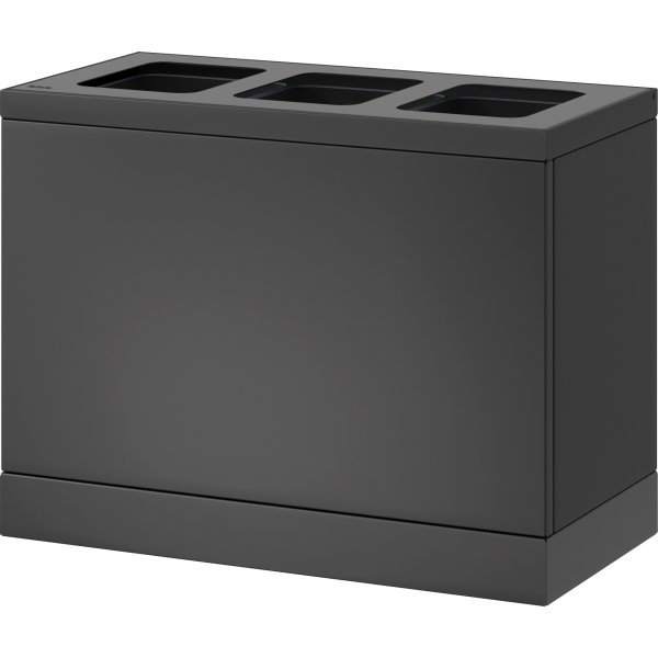 Bica Basic 830 Avfallsbehållare, 3x10 L, Antracit
