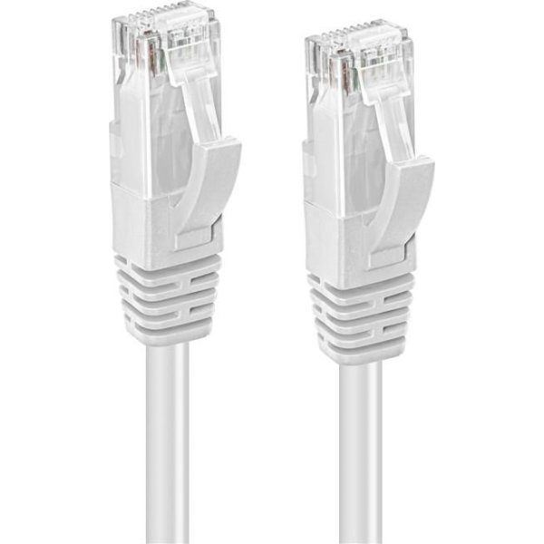 MicroConnect CAT6 U/UTP netværk kabel, 0.2m, hvid