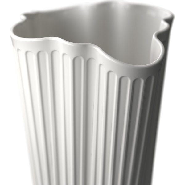 Kähler Hammershøi Unfold Vase H20,5 cm, hvid