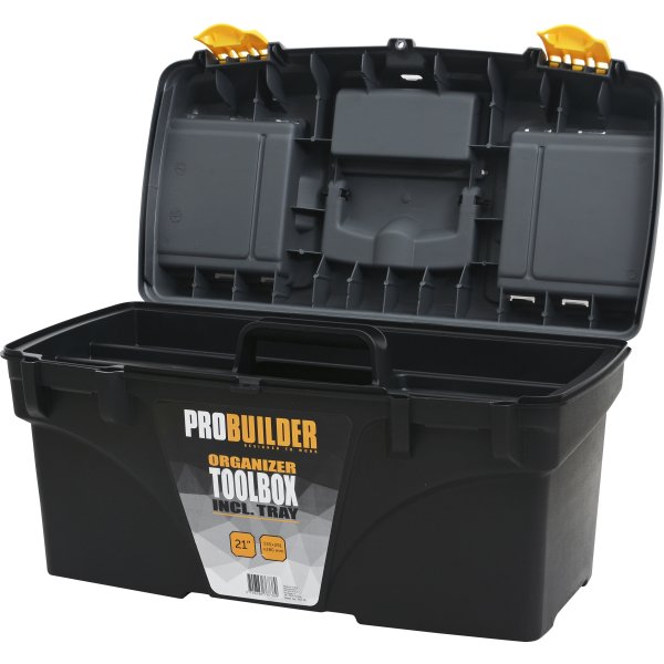 Probuilder værktøjskasse m/ organizer, 21"