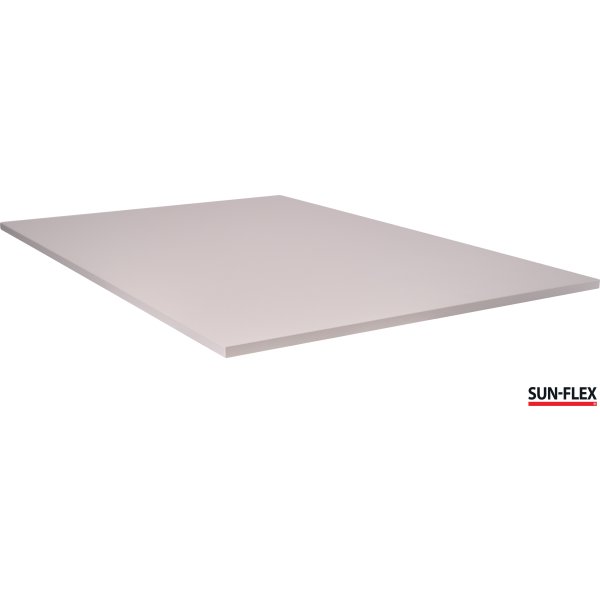 Sun-Flex I hæve-sænkebord, 140x80, Hvid/grå
