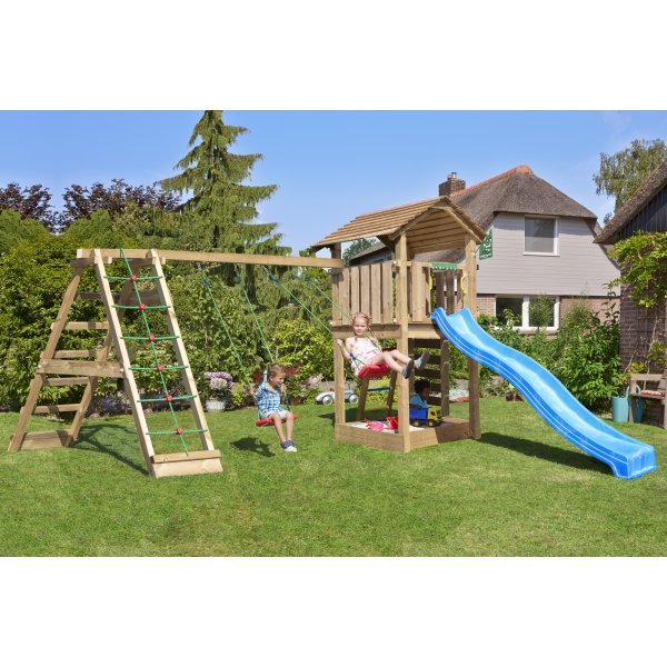 Jungle Gym Cottage 2.1 legetårn m/climb & rutsjeb.