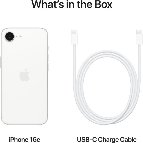 Apple iPhone 16e, 128GB, hvid