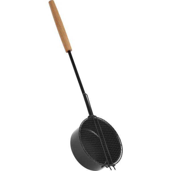 Bålpande til popcorn med langt håndtag, Ø17 cm