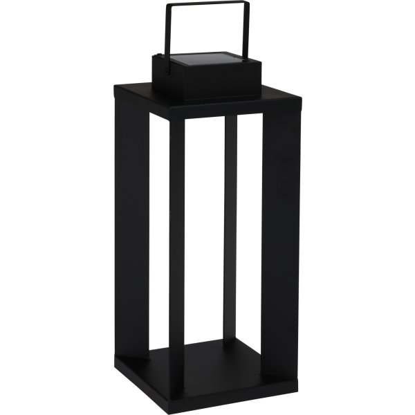 Solcelledrevet lanterne, H51,5 cm, sort