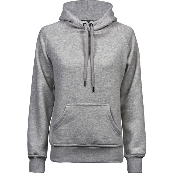 Tee Jays Hooded Dame Sweatshirt, Lysegrå, Str. XL