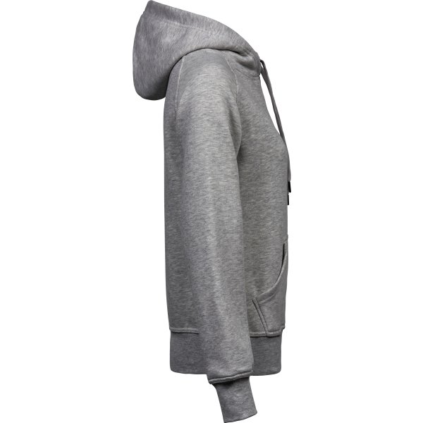Tee Jays Hooded Dame Sweatshirt, Lysegrå, Str. 2XL
