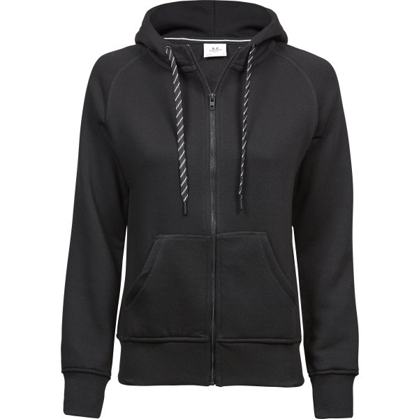 Tee Jays Fashion dame hood, Sort, Str. M