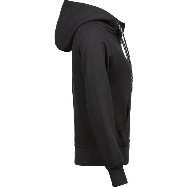 Tee Jays Fashion dame hood, Sort, Str. XL