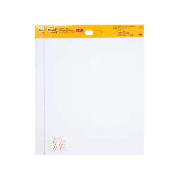 Post-it Flipoverpapir WallPad, 51x61 cm, 2 blokke
