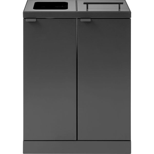 Bica Basic 886 Avfallsstation 2x45L+Lock  Antracit