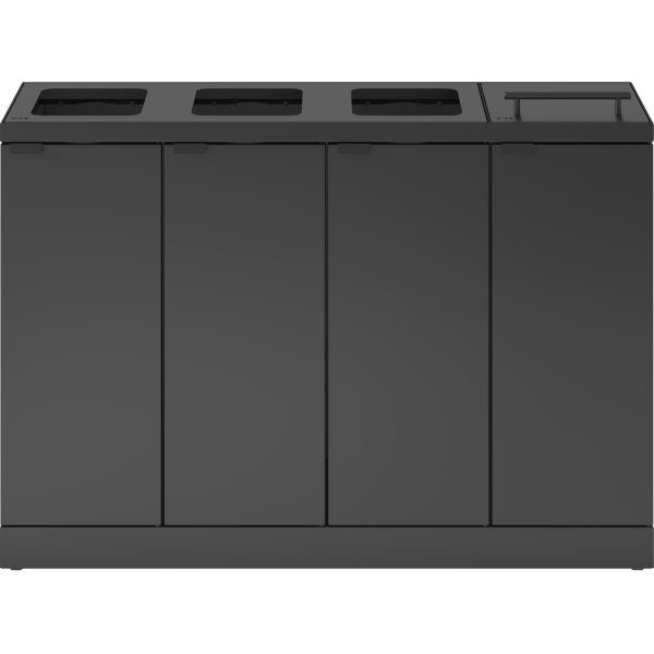 Bica Basic 883 Avfallsstation 4x45L/Lock, Antracit