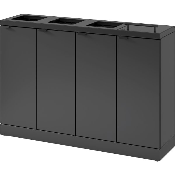 Bica Basic 883 Avfallsstation 4x45L/Lock, Antracit