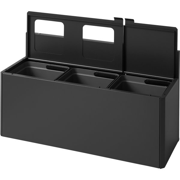 Bica Basic 912 Avfallsstation 3x15L/väggmont, Ant.