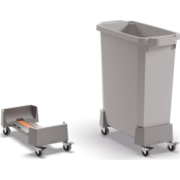 Durabin Affaldsvogn 60 L, Grå