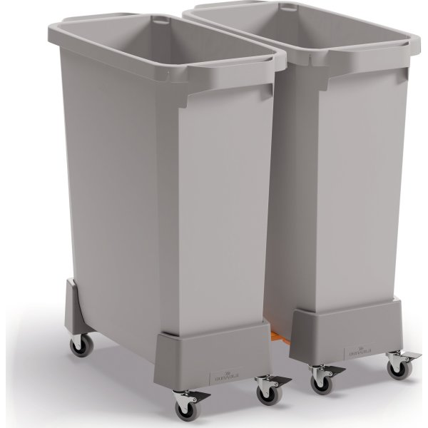 Durabin Affaldsvogn 60 L, Grå