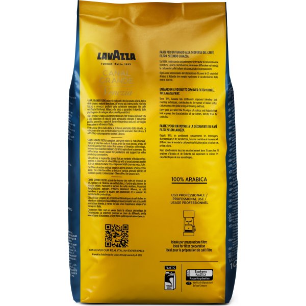 Lavazza Canal Grande Filterbønner, 1 kg