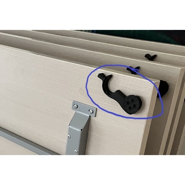 Mobil klapbord 120x80 cm ahorn melamin