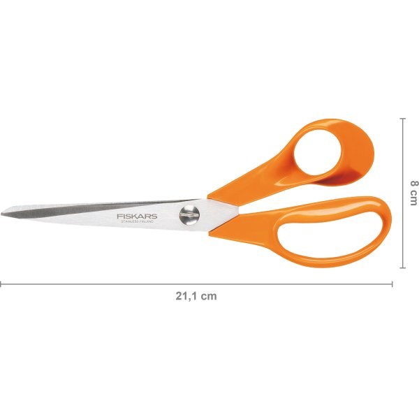 Fiskars Classic Universalsaks, højre, 21 cm