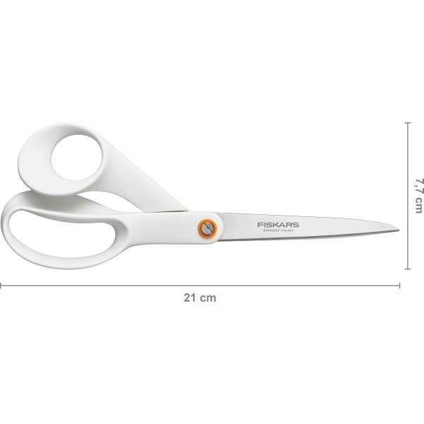 Fiskars Functional Form Universalsaks, 21 cm, hvid