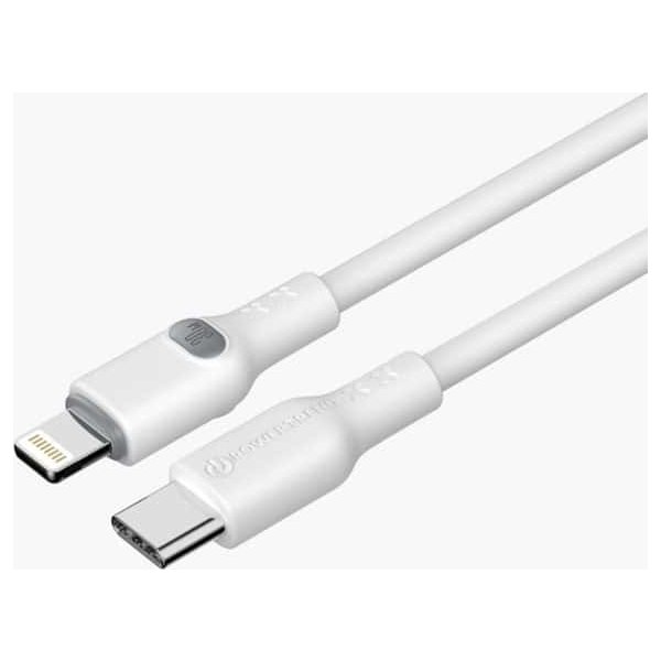 Powertrend Ladekabel USB-C til Lightning 2m, hvid