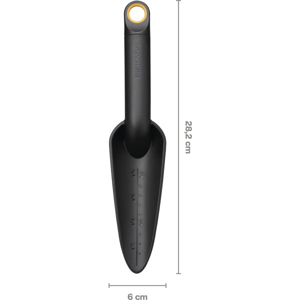 Fiskars Solid Planteske smal, sort