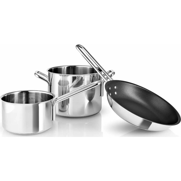 Eva Trio Rustfrit stål grydesæt, 3 dele