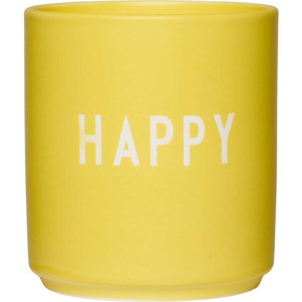 Design Letters Favourite Kop Happy, gul
