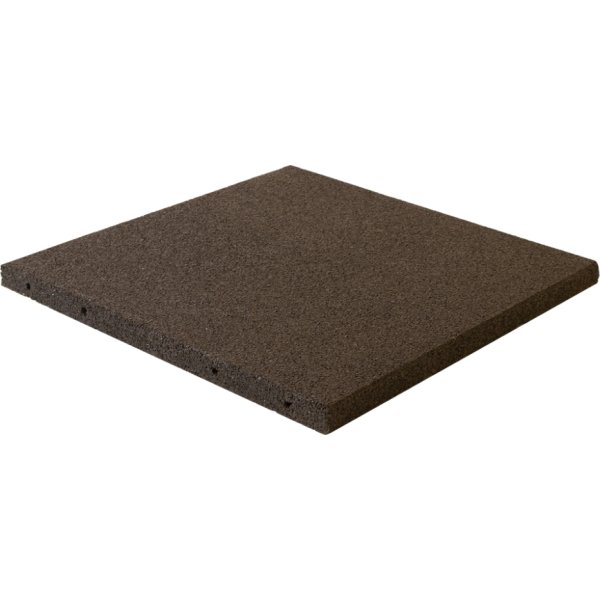 NORDIC PLAY Gummiflise 50x50x3 cm, sort, 30 stk.