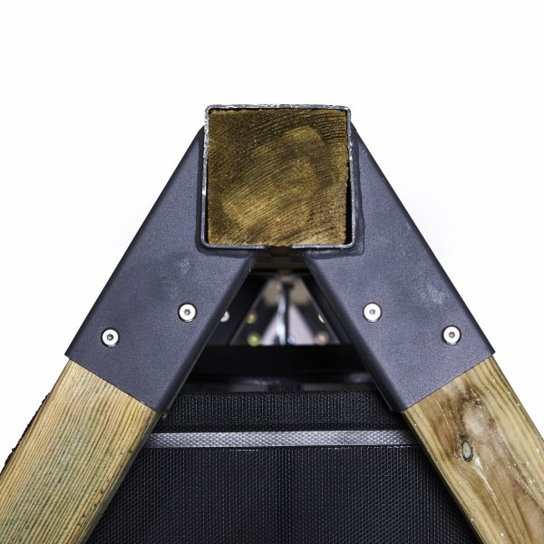 NORDIC PLAY gyngestativ m/gynger & grøn rutsjebane