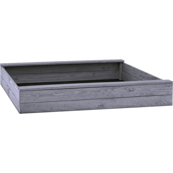 NORDIC PLAY Sandkasse, 120 x 120 cm, grå