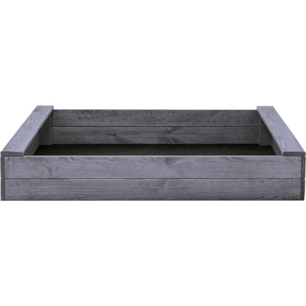 NORDIC PLAY Sandkasse, 120 x 120 cm, grå