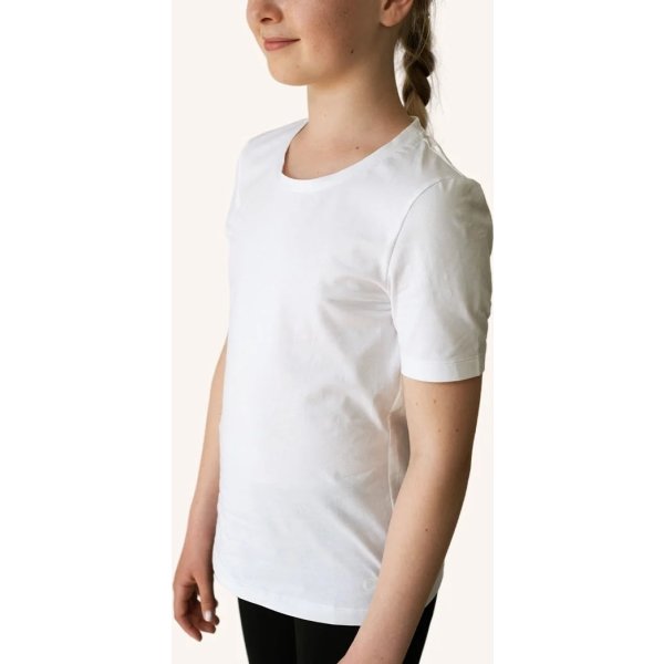 Swedish Posture T-shirt Børn Alignment, hvid, XXXS