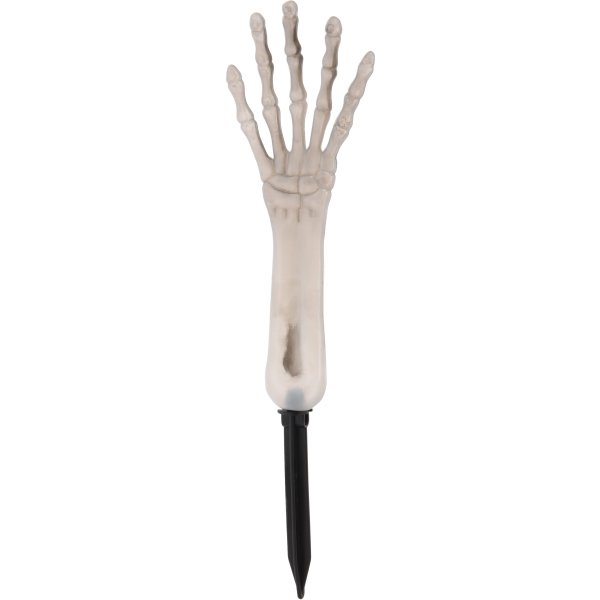 Glow-in-the-dark Skeletarm m. Jordspyd, 29 cm