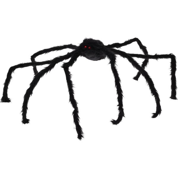 Stor Halloween edderkop, sort, 150 cm