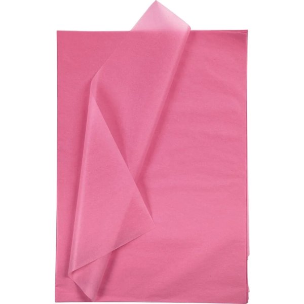 Silkepapir | 50x70 cm | 14g | 25 ark | Pink