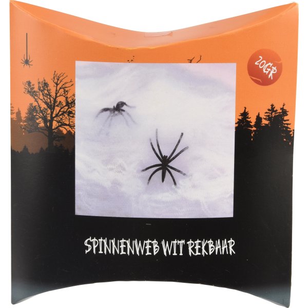 Strækbart Edderkoppespind m. 2 Edderkopper, nylon