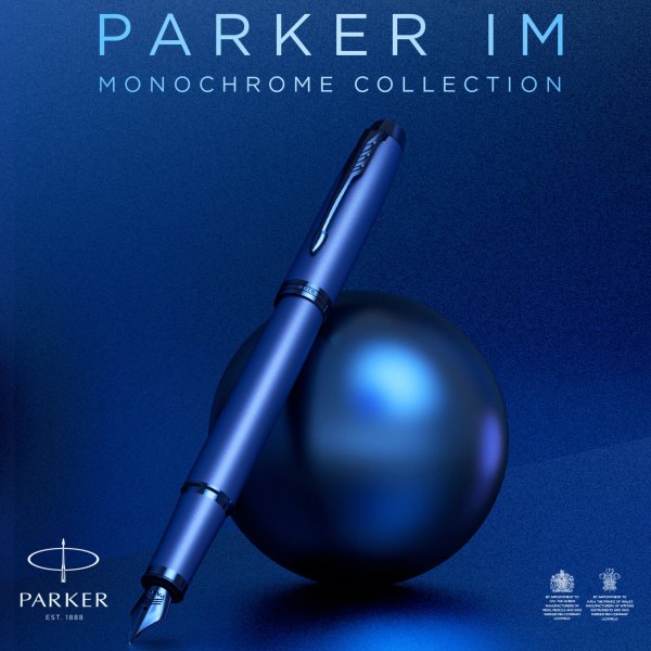 Parker IM Monochrome Blue Fyldepen | F