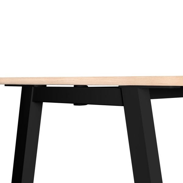Talk Højbord, sort stel/eg laminat, 180x70 cm