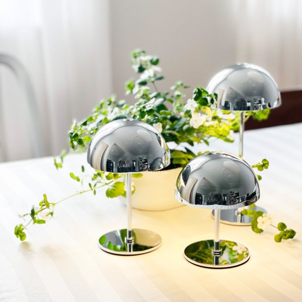 Dyberg Larsen ALONG LED Bordlamper, krom, 3 stk