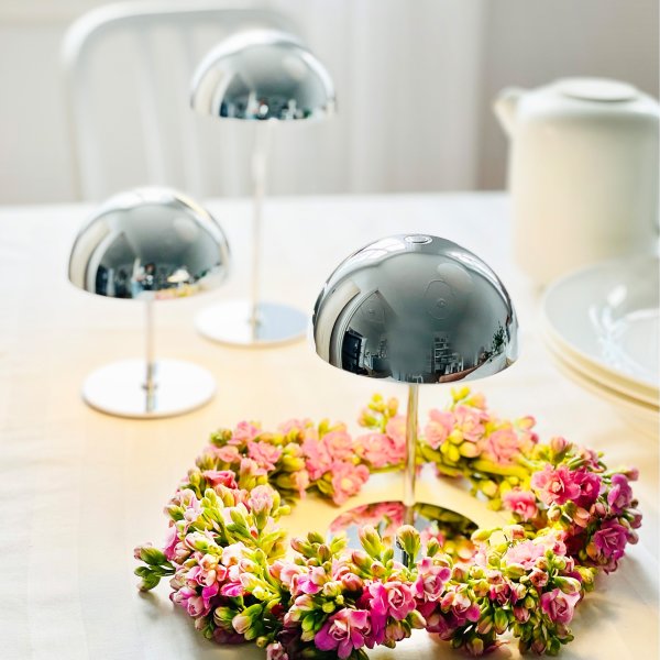 Dyberg Larsen ALONG LED Bordlamper, krom, 3 stk