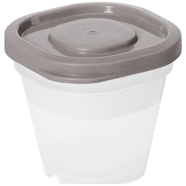Sustain opbevaringsboks, gråbrun, 0,5dl, 4 stk.