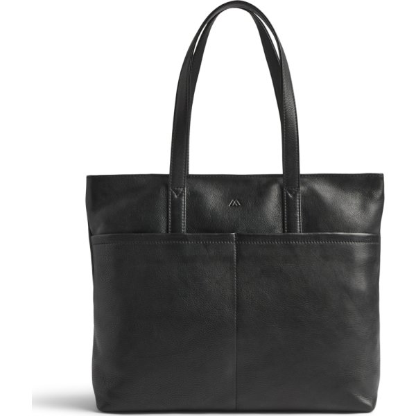 Markberg Molina Shopper, zero waste læder, sort
