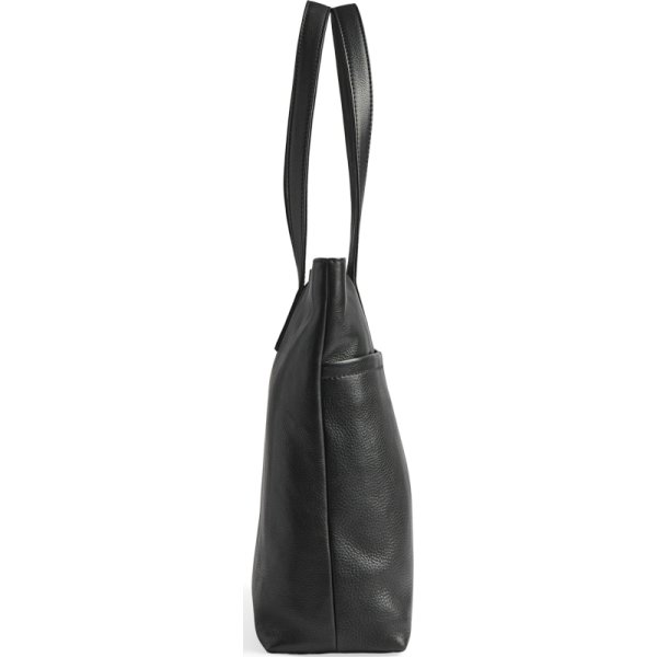 Markberg Molina Shopper, zero waste læder, sort