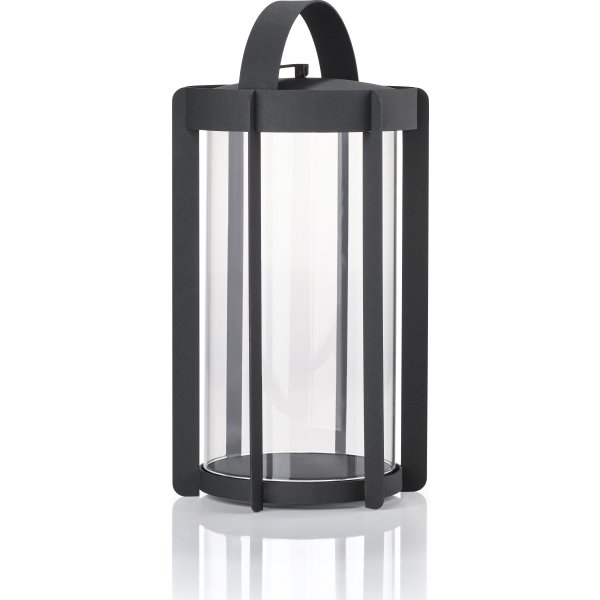 Zone Firefly Lanterne, m. glas, H35 cm, sort stål