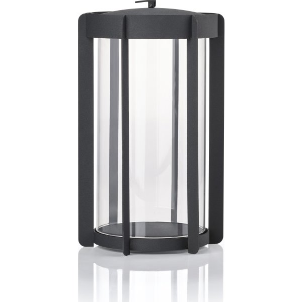 Zone Firefly Lanterne, m. glas, H35 cm, sort stål
