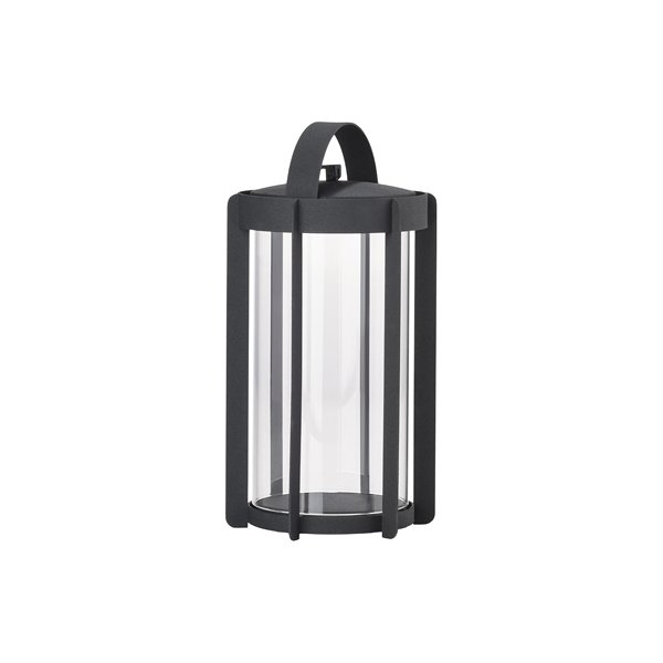 Zone Firefly Lanterne, m. glas, H25 cm, sort stål