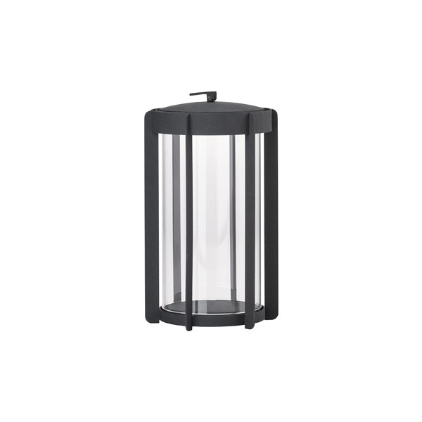 Zone Firefly Lanterne, m. glas, H25 cm, sort stål