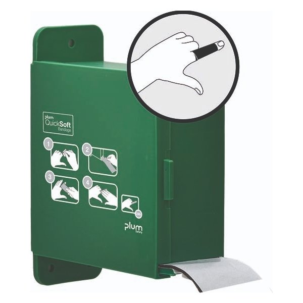 Plum QuickSoft Dispenser inkl 1 sort bandage refil